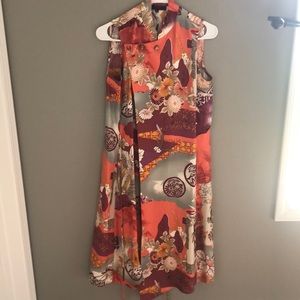 KENZO Paris Kimono dress. Silk, size 38
